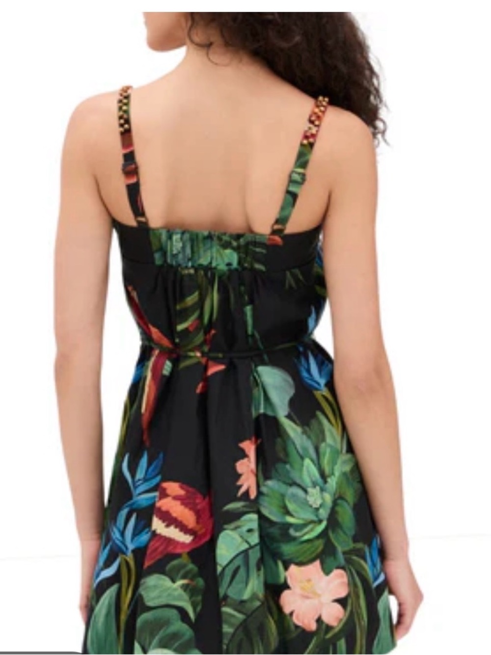 0087 FARM Rio MIDNIGHT MACAW MINI DRESS - Picture 3 of 4